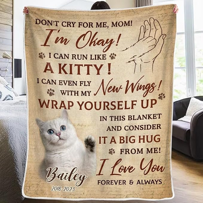 Pamaheart Custom Dog Face Blankets, Personalized Pet Photo Blanket, Fleece Dog Blankets, Customized Photo Throws, Dogs Dad Gifts, Pet Lover Gifts, Memorial Gift /22