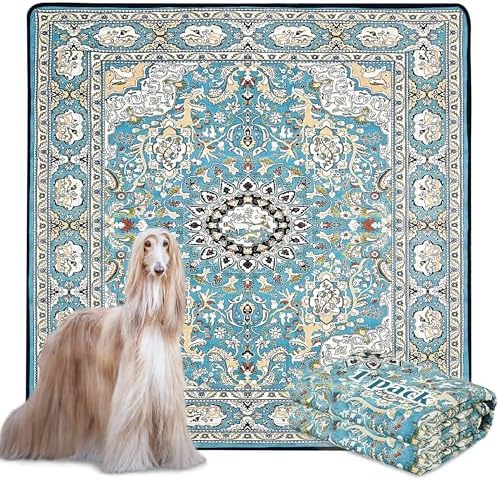 Qeils Washable Pee Pads for Dogs, Reusable Puppy Pads 72"x 72" Extra Large