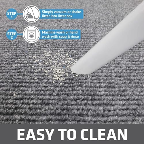 Drymate Cat Litter Box Mat, Litter Trapping Mat, Grey, 36x47 Jumbo XXL