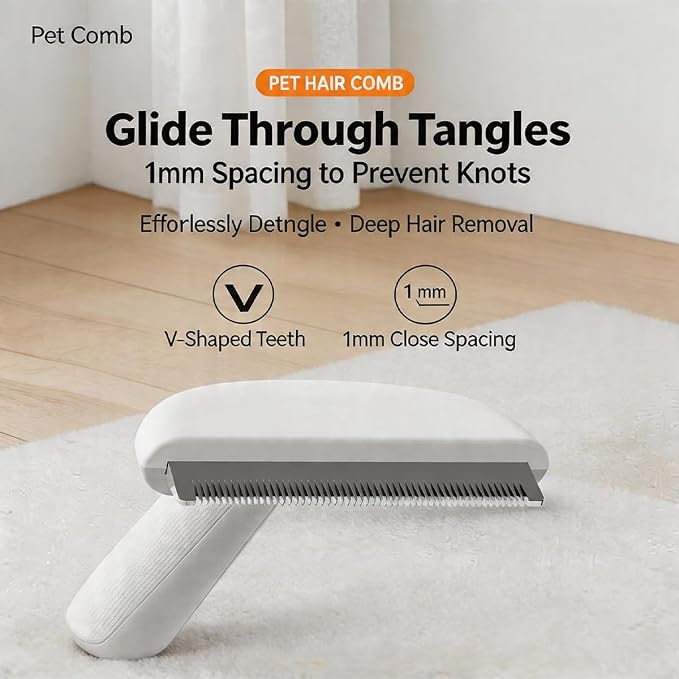 Grooming Brush & Deshedding Tool for Cats & Dogs | Effectively Reduces Shedding Up to 95% | Includes Slicker & Undercoat Brush for Long & Short Hair
