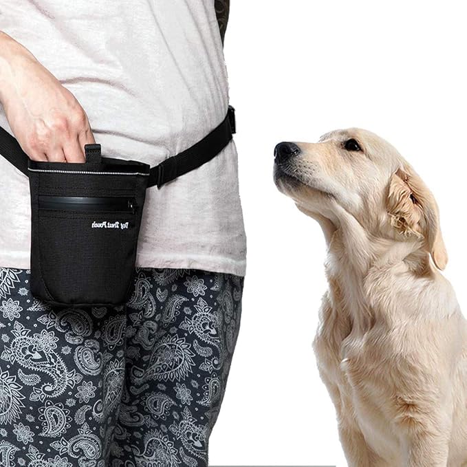 N-Brand Dog Treats Training Pouch with Clip Waist Belt Magnetic Closure Puppy Doggie Snack Reward Bags Bait Pouches Dog Treat Carrier Holder