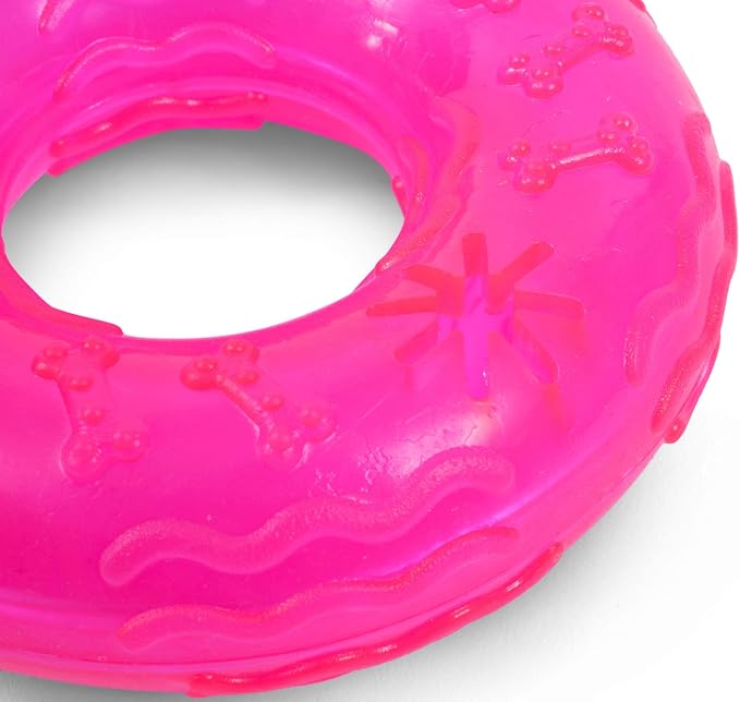 Petface (Toyz Play Ring Dog Toy, Blue/Green/Pink (One Colour Supplied at Random)