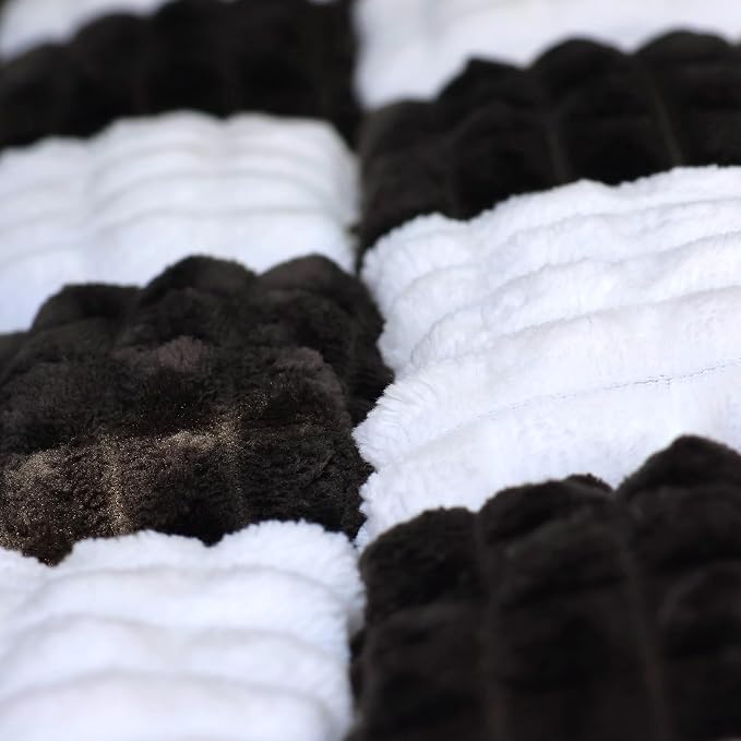 Dog Bed for Car, Backseat Pet Bed Mat, Dog Seat Cover for Car Back Seat, Non-Slip Travel Pet Mat, Fit for Backseat Extenders and Seat Covers (Black&White, 24.8x54inch)