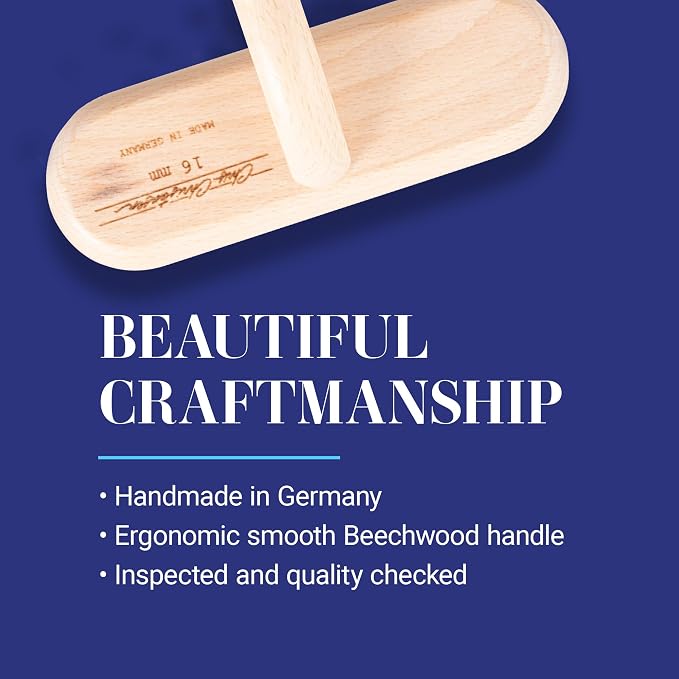 Chris Christensen Original Series 27 mm T-Brush - Dog & Cat Grooming Brush, Groom Like a Professional, Stainless Steel Pins, Lightweight Beech Wood Body, Ground and Polished Tips