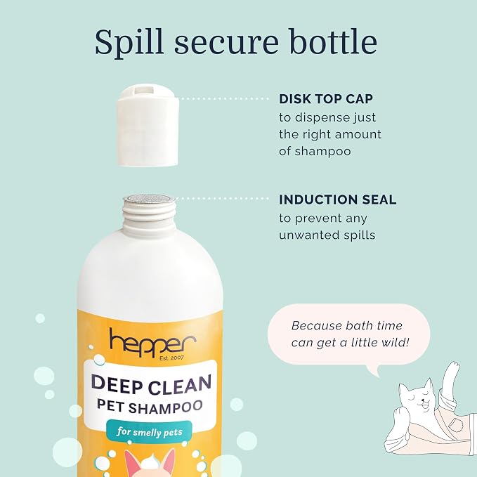 Hepper Deep Clean Pet Shampoo for Smelly Pets - Odor Control - 8oz