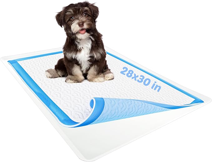 TidyFriend Dog Pee Pad Holder Tray Fits for 28” x 30” Wee Wee Pee Pads - Stable Grip, Raised Edges, Quick-Wipe Silicone Surface Dog Potty Tray Holder for Indoor Flooring Protection (White)