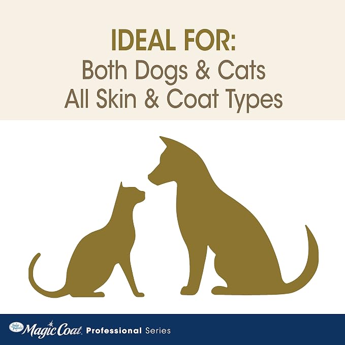 Four Paws Magic Coat Nourishing Oatmeal Hypoallergenic Dog Shampoo, 16 oz | Fragrance-free, for dogs & cats, moisturizing dog wash for itchy dry skin, soothes sensitive skin, all coat types
