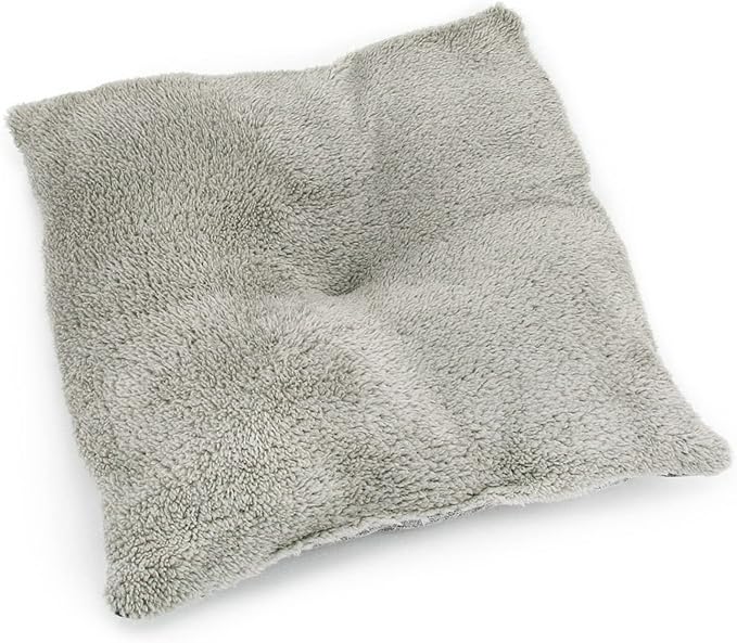 Best Pet Supplies Dog House Bed Crate Mat Tent Indoor Round Soft Plush for Small, Medium, and Large Breeds - Gray Linen, 19 x 19 x H:19"