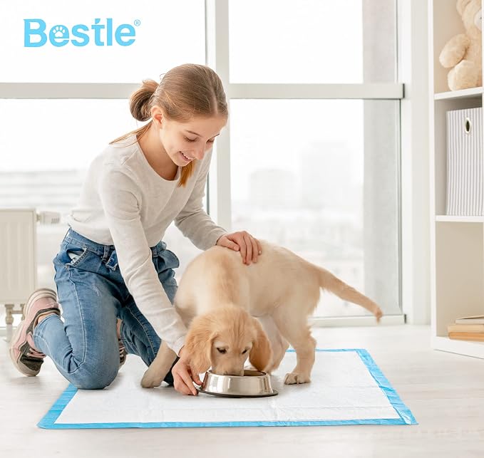 BESTLE Pet Training and Puppy Pads Pee Pads for Dogs 22"x22"-50 Count Super Absorbent & Leak-Proof