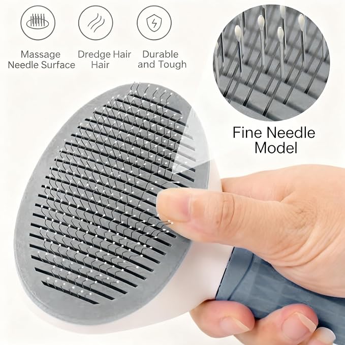 Cat Brush for Shedding, Kitten Brushes for Indoor Cats, For Long or Short Haired Cats,Cat Hair Brush Grooming Deshedding Brush for Dog Kitten Removes Loose Fur and flea removal comb