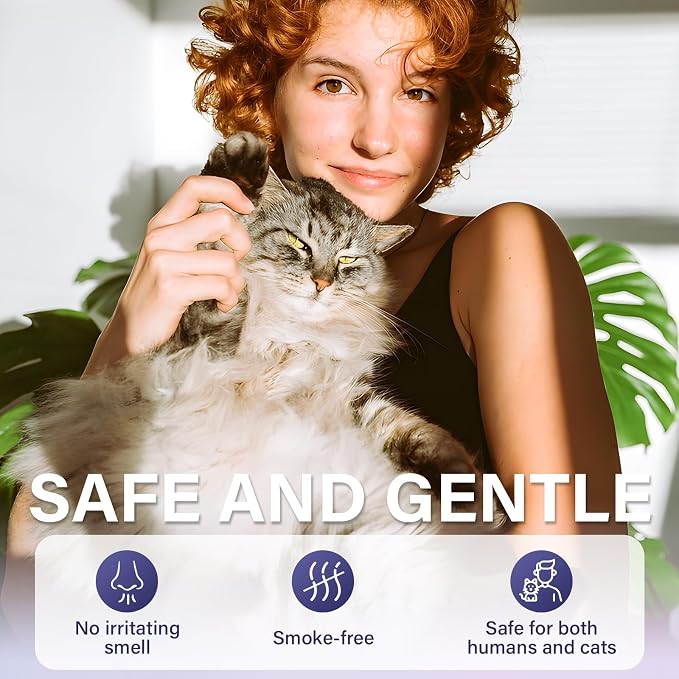 Cat Calming Diffuser Refill 4 Pack Pheromone Diffuser to Calm Cats 120 Days Effectively Anti Anxiety Relief Stress Cat Pheromones Calming Refills 48ml/Bottle Fits All Cats And Common Diffusers Plug in