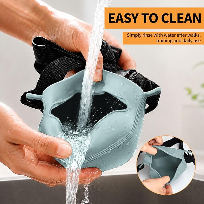 Silicone Dog Treat Pouch with Training Clicker | Upgraded Magnetic Closure, 1.6 Cup Capacity, Food-Grade Silicone, Easy Cleaning, Adjustable Belt for Training and Walking