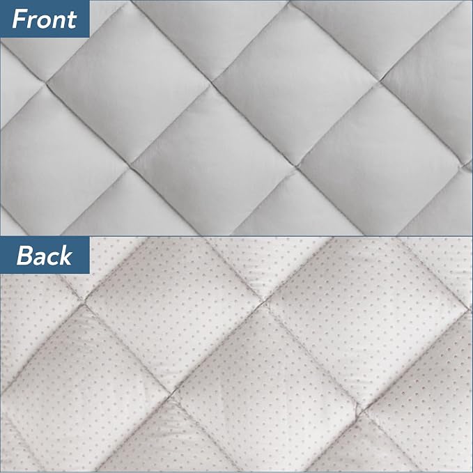 Dog Crate Pad 2 Pack (30" x 19"), Dog Crate Mat with Anti-Slip Bottom, Grey | Fits 30 Inch Crate, Soft, Machine Washable, Kennel Pad