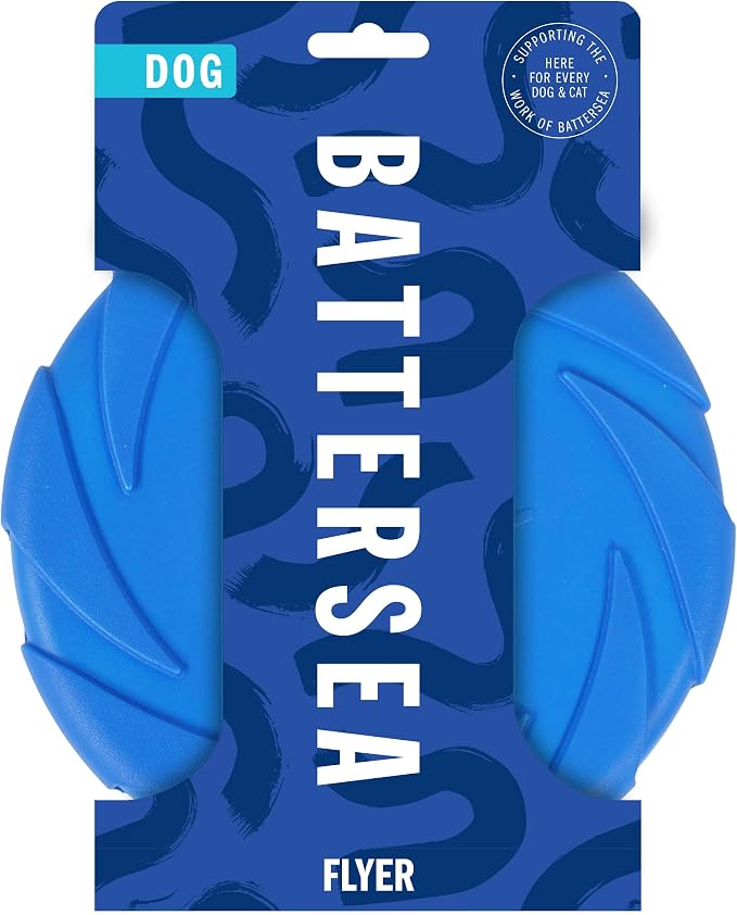 Rosewood Battersea Foam Flyer, Frisbee Dog Toy, 23.5cm x 23.5cm,Blue