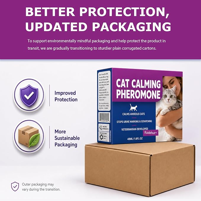 Smart Cat Pheromone Diffuser Kit, 2 Diffusers + 6 Refills | 4/8/12/24-Hour Timer, Daily Auto-On, Helps Reduce Anxiety, Scratching, Spraying & Urine Marking, Odorless Formula