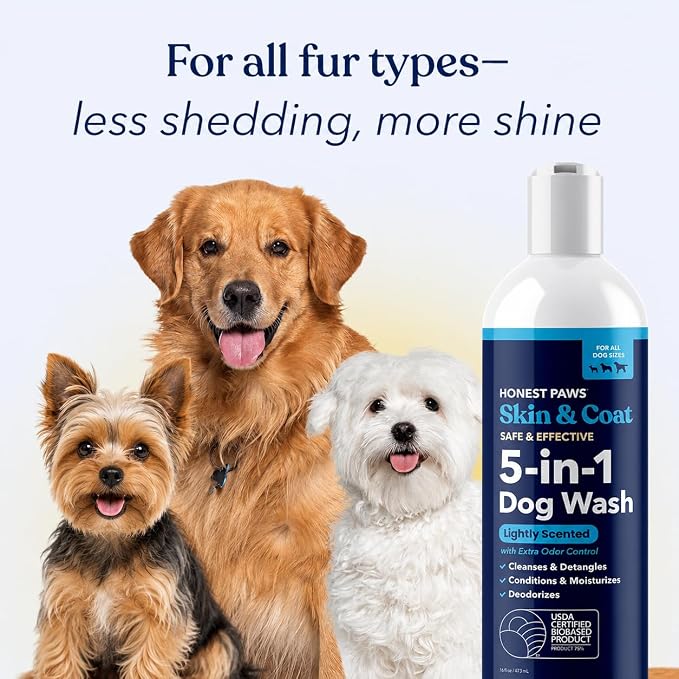 Dog Shampoo and Conditioner, Odor Control, Itchy Skin, Sensitive Skin | Itchy Skin Relief, Oatmeal Shampoo for Dogs, Anti-Itch for Allergies and Itching, Moisturizing Dry Skin, Natural