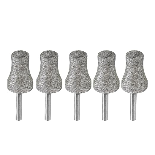 Diamond Rotary Pet Nail Grinder Bits Dog Nail Grinder Replacement Head -5PCS 1/8" Replacement Grinder Wheel for Animals Nail Care(E)