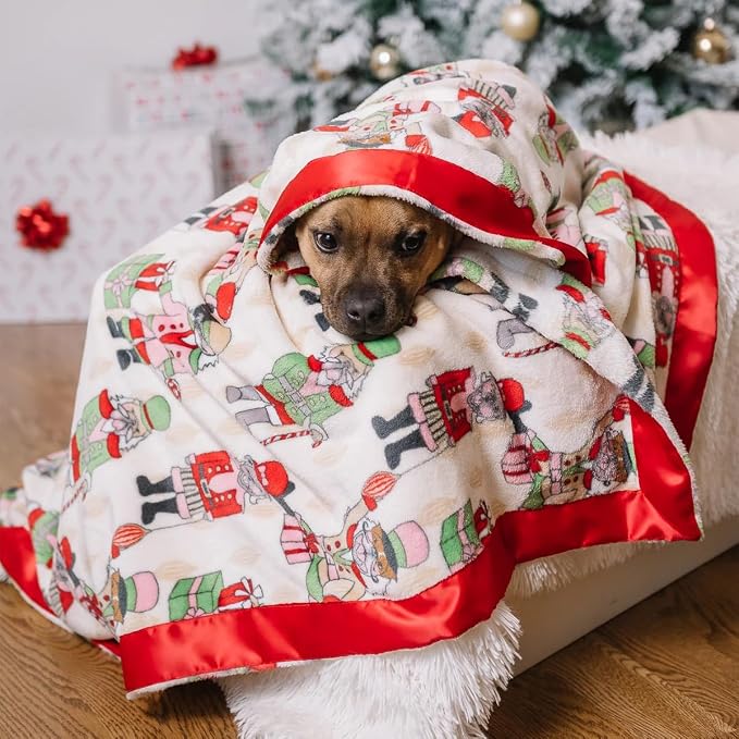 Darren & Phillip Nutcracker Dreams Blanket - Ultra-Soft Blankets Made with Plush Fleece - Perfect as a Dog Bed Blanket or for Cuddling with Your Pup - Ultra-Snuggly Blankets for Dogs & Humans