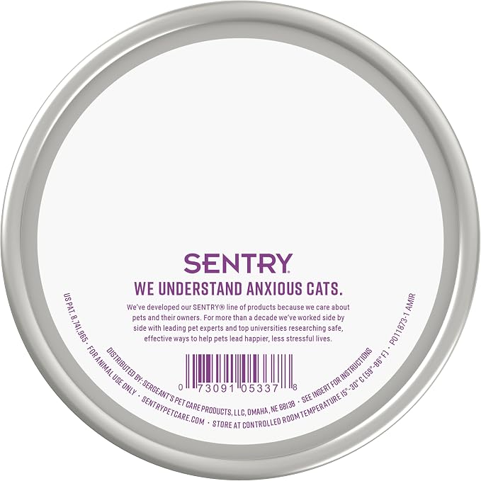 Sentry Calming Collar for Cats, Long-Lasting Pheromone Collar Helps Calm Cats for 30 Days, Reduces Stress, Anxiety, Loud Noises and Separation, 1 Count | Reduces stress, anxiety & separation response; releases calming pheromones for 30 days; adjustable...
