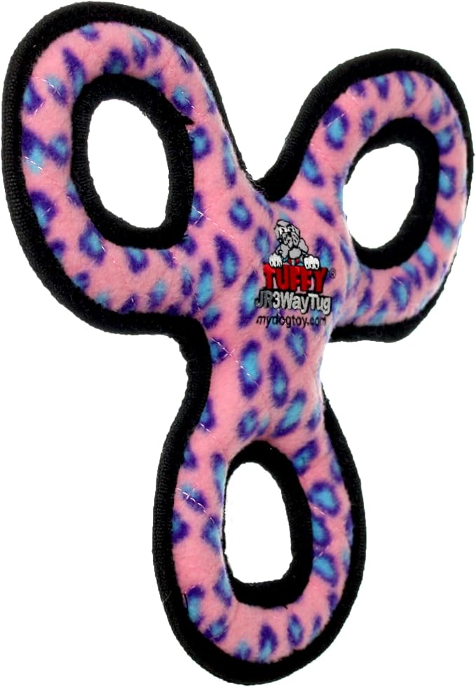 TUFFY® : 3Way Tug Dog Toy: Ultra Durable Plush Toy with Multiple Layers & Reinforced Seams, Washable and Floats, Original Construction