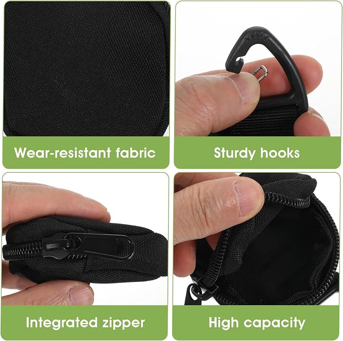 2Pcs Dog Treat Pouch for Pet Training Treat Pouch for Leash Dog | Small Treats Bag with Carabiner Walking Bag Snack Pocket as Reward Dog Snack Bag for Travel or Outdoor Use