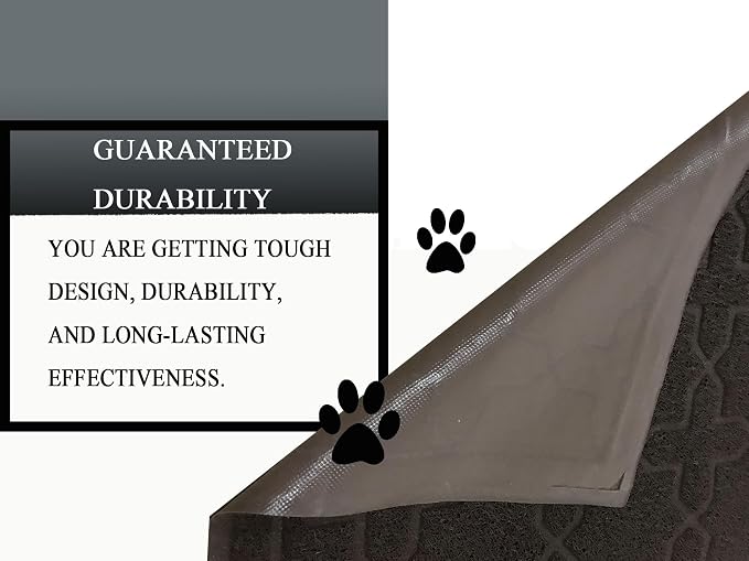 Cat Litter Mat Traps Litter from Litter Box XL Size 47"X36" Durable Trapping Rug, Non-Slip and Waterproof, Easy to Clean