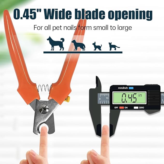 Bitbat 2-Pack Large Dog Nail Clippers 767C – Professional Dog Nail Clippers Trimmers for Small & Large Dogs, Safe & Precise Pet Paw Care, Durable Claw Trimmer for Home Grooming