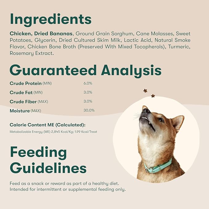 Jinx Dog Training Treats, Bite-Sized Training Treats for Dogs, Chicken, 4oz