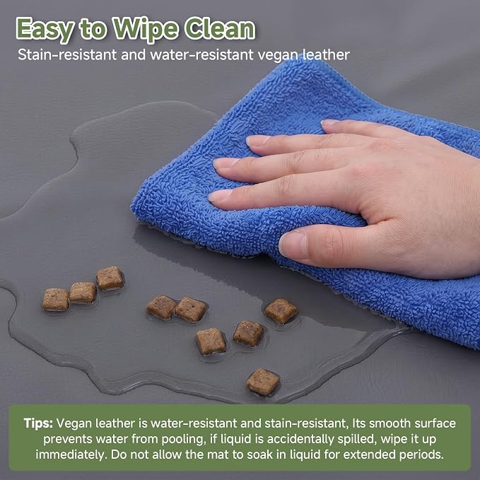 Outdoor XXL Dog Crate Pad Bed, Reversible Waterproof Wipeable Mat, 47x29 | Wipeable Kennel Mat Pet Sleeping for Large Dogs, Waterproof, Outdoor, Anti-Slip, Suit for Travel, Trunk, Kennel, Dark Grey