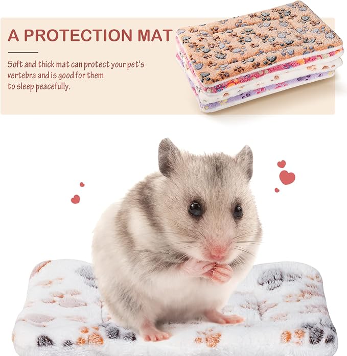 4 Pack Soft Pet Bed Mat Small Dog Crate Fleece | Tuanse Soft Pet Beds Mat Small Dog Crate Fleece,13 X 10 Inches,Vivid Color