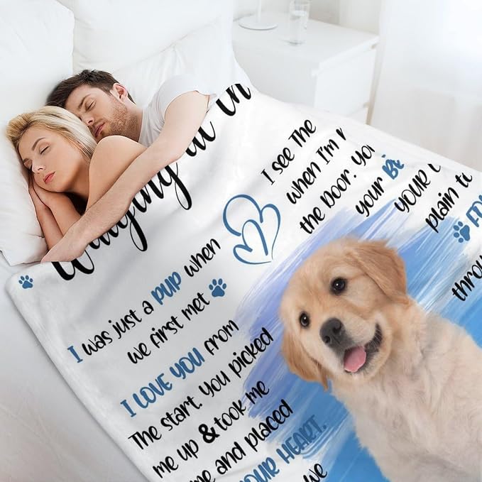 Artsadd Personalized Memorial Blanket with Pictures Pet Loss Sympathy Gift in Memory of Dog Cat Custom Photo Blanket