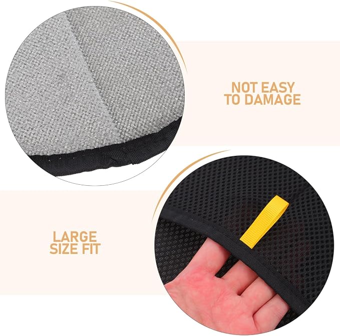 Veemoon Pet Hair Removal Gloves Double Sided Cat Hair Brush Grooming Mitt for Cats and Dogs Washable Glove for Pet Removal Large 8.26 X 6.29 in