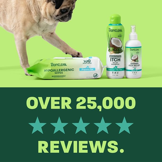 TropiClean Oatmeal & Medicated Itch Variety Pack, 3 Piece