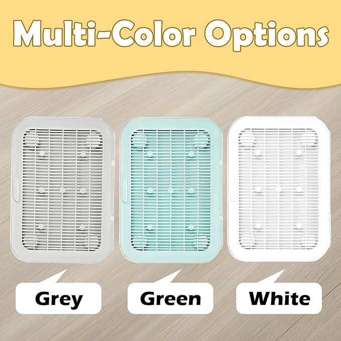 Cat Litter Mat Litter Box Mat with a Flip-top Lid,Extra Large Double-Layer Trapping Mats for Kitty,XL Cat Trapping Pad with Non-Slip Base,Durable,Waterproof,Washable,Easy to Clean (Grey)