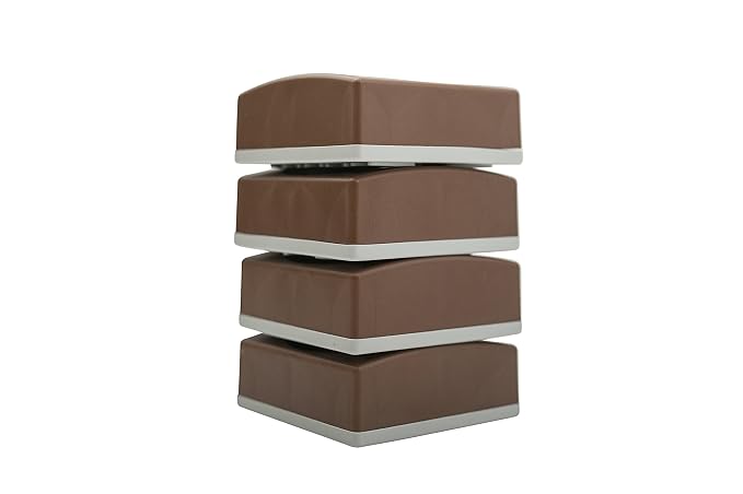 Wall Nanny Mini (4 Pack - Made in USA) Smallest Low-Profile Wall Protector for Baby Gates - Perfect in Doorways - Best Saver Cups Guard Trim & Paint for Child Dog Pet & Safety Pressure Gate (Brown)