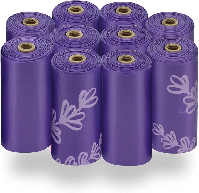 Best Pet Supplies Dog Poop Bags for Waste Refuse Cleanup, Doggy Roll Replacements for Outdoor Puppy Walking and Travel, Leak Proof and Tear Resistant, Thick Plastic - Assorted, 600 Bags