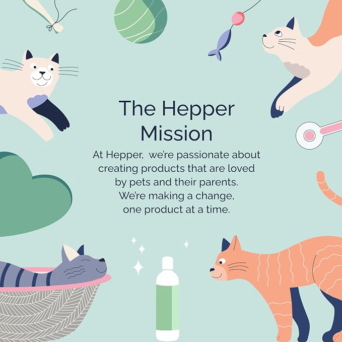 Hepper Oatmeal Shampoo for Dogs & Cats - Sensitive Skin - 16oz