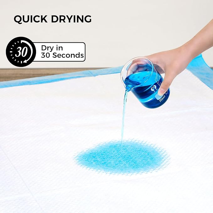 45 Pack 30"x36" Extra Large Dog Pee Pads - Super Absorbent & Leak-Proof Disposable Puppy Training Pads | X-Large Quick-Dry 5-Layer Protection Piddle Pads for Indoor & Outdoor Use