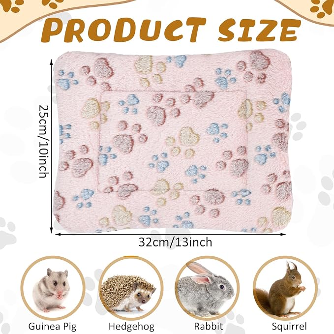 4 Pack Soft Pet Bed Mat Small Dog Crate Fleece | Tuanse Soft Pet Beds Mat Small Dog Crate Fleece,13 X 10 Inches,Light Brown