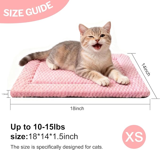 Dog Bed Mat – Soft & Comfortable Dog Kennel Pad for Crate – Durable Crate Bed & Mat for Dogs & Cats