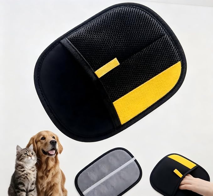 Electrostatic Pet Hair Removal Glove for Cats & Dogs, Reusable Electrostatic Hair Remover, Washable Grooming Glove for Removing Pet Hair from Clothes, Furniture, Carpets & Car Interiors