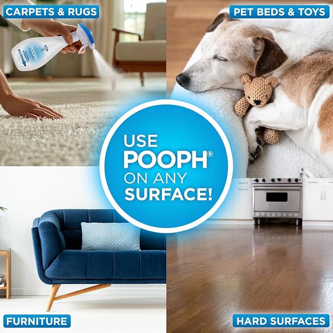 POOPH Plus Maximum Strength Pet Odor Eliminator Spray, 64 oz
