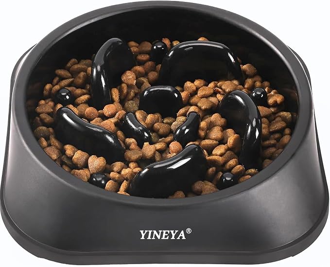 YINEYA Slow Feeder Dog Bowls, Pet Supplies that Slow Down Eating, Pet Food Bowls, Maze Dog Puzzle Feeder for Medium Breed | Dog Food Bowl Slow Down Eating Prevents Bloat, Promotes Healthy Digestion, Puzzle Feeder Interactive Makes Meal Time Fun
