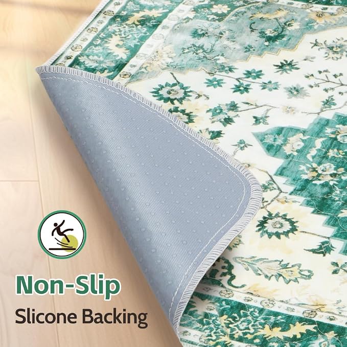 Washable Pee Pads for Dogs, 2 Pack Reusable Puppy Training Pads 48"x48" Super Absorbent Waterproof Dog Training Pads, Non-Slip Potty Pads, Whelping Pads Litter Mat Green Medallion