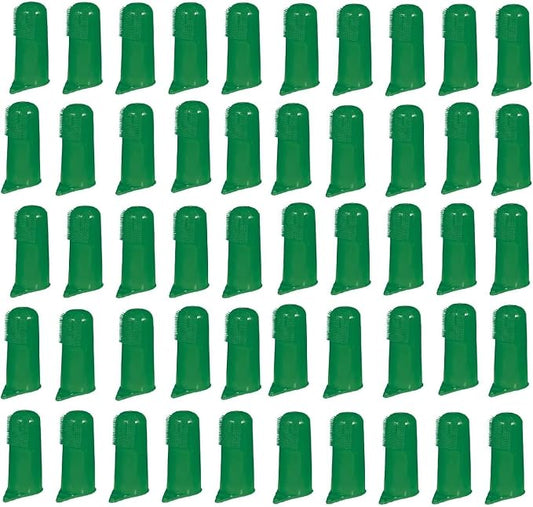 Top Performance ProDental Finger Brushes — Convenient Toothbrushes for Cleaning Pets' Teeth, 50-Pack