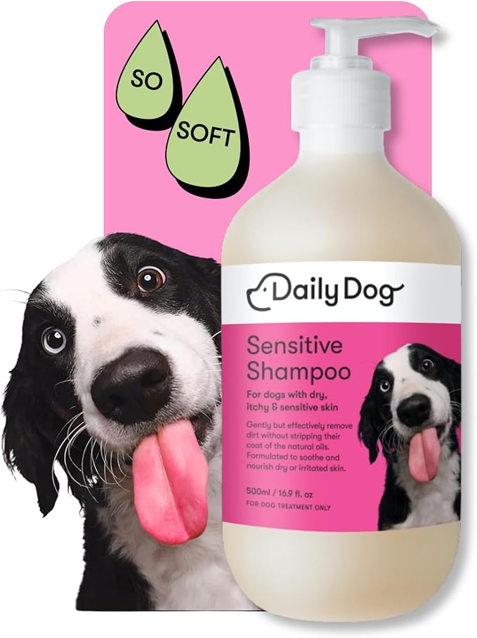Sensitive Shampoo - Dog Shampoo For Itchy Skin, Hypoallergenic 500ml | Hypoallergenic Dog Shampoo for Sensitive and Itchy Skin