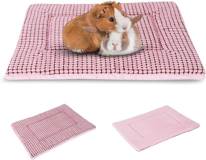 BVAGSS Reversible Dog Crate Pad, Memory Foam Pet Bed Mat, Soft Warm Machine Washable Sleeping Kennel Mattress for Small Medium Dogs XH079 (21''x13''x1.6'',Pink)