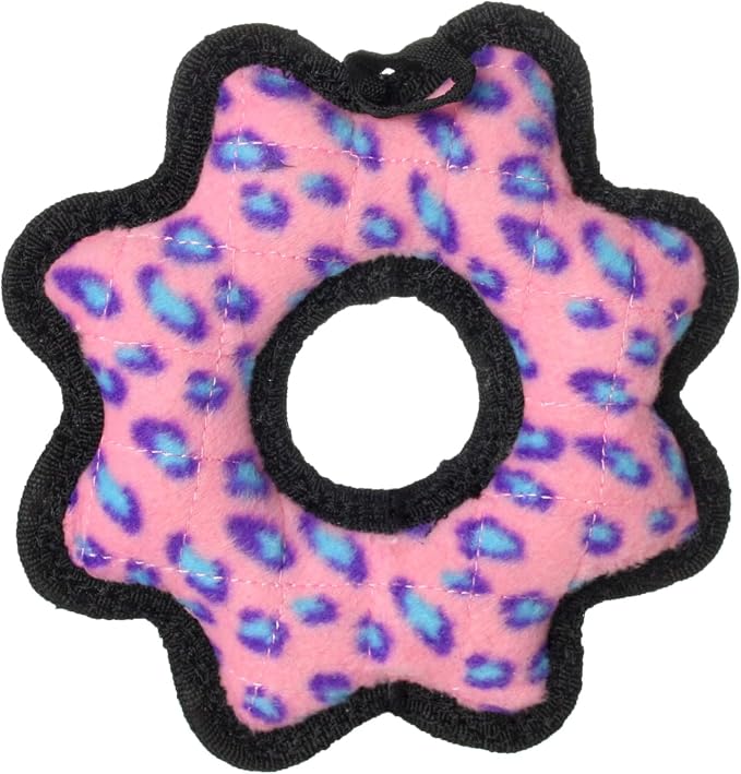 TUFFY® : Gear Ring Dog Toy: Ultra Durable Plush Toy with Multiple Layers & Reinforced Seams, Washable and Floats, Original Construction
