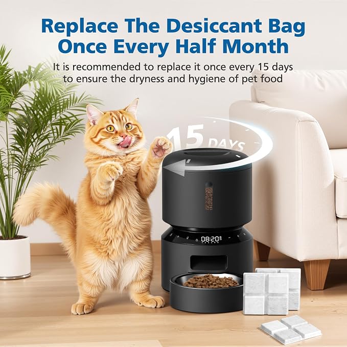 15 Pack Pet Food Desiccant Bags for Petlibro Automatic Cat dog Feeders, Keep Pet Food Dry and Fresh, for Model PLAF001, PLAF101, PLAF005, PLAF006, PLAF103, PLAF203