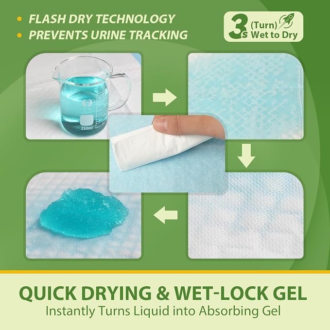DEEP DEAR Extra Large Dog Pads 28"x34", 30 Count Thicker Puppy Pads XL, Super Absorbent Pee Pads for Dogs, Disposable Incontience Underpads for Doggies, Cats, Rabbits, Pups, Leak-Proof Pet Potty Mats